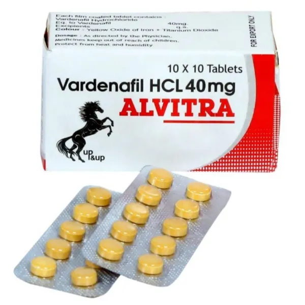 Alvitra 40mg - Vardenafil 40 Tablet