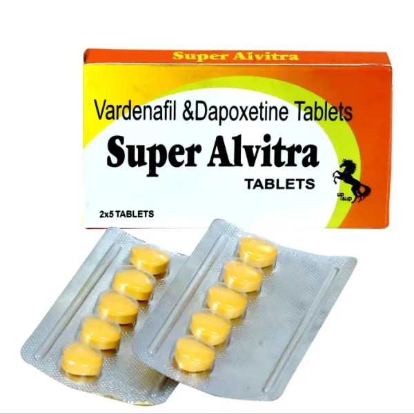 Super Alvitra 80Mg - Vardenafil & Dapoxetine Tablets
