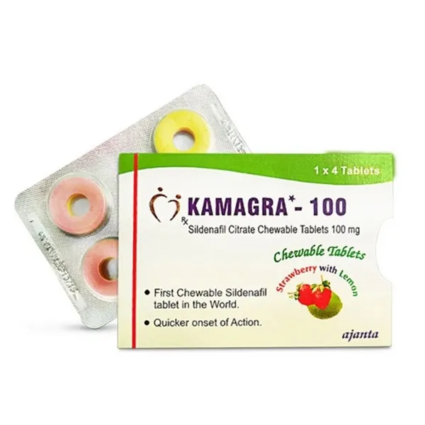 Kamagra Polo Chewable 100mg - Sildenafil 100mg