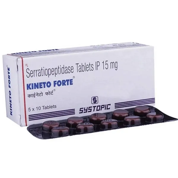 Kineto Forte 15mg Tablet - Serratiopeptidase