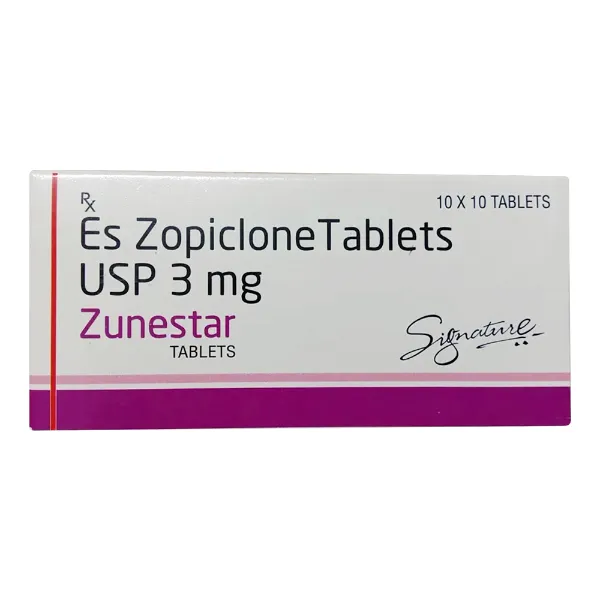 Zunestar 3 mg - Eszopiclone Tablet