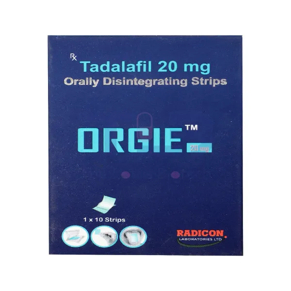 Orgie 20mg - Orally Disintegrating Strips Tadalafil