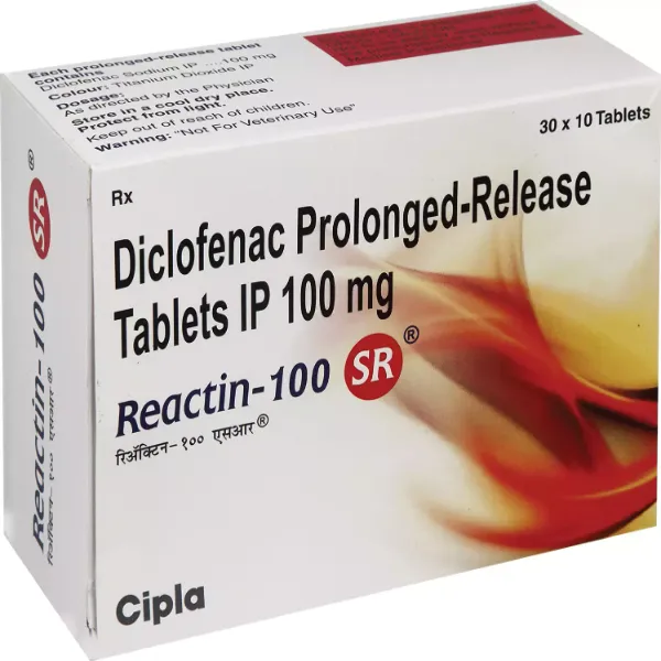 Reactin SR-100mg - Diclofenac Sodium Tablet 100mg