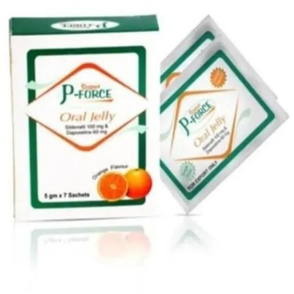 SUPER P FORCE ORAL JELLY -SILDENAFIL/DAPOXETINE