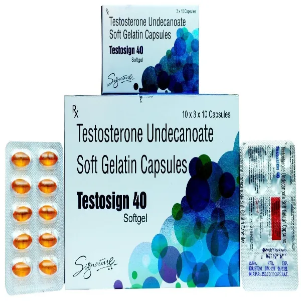 Testosign Soft Gelatin 40mg - Testosterone Capsule 