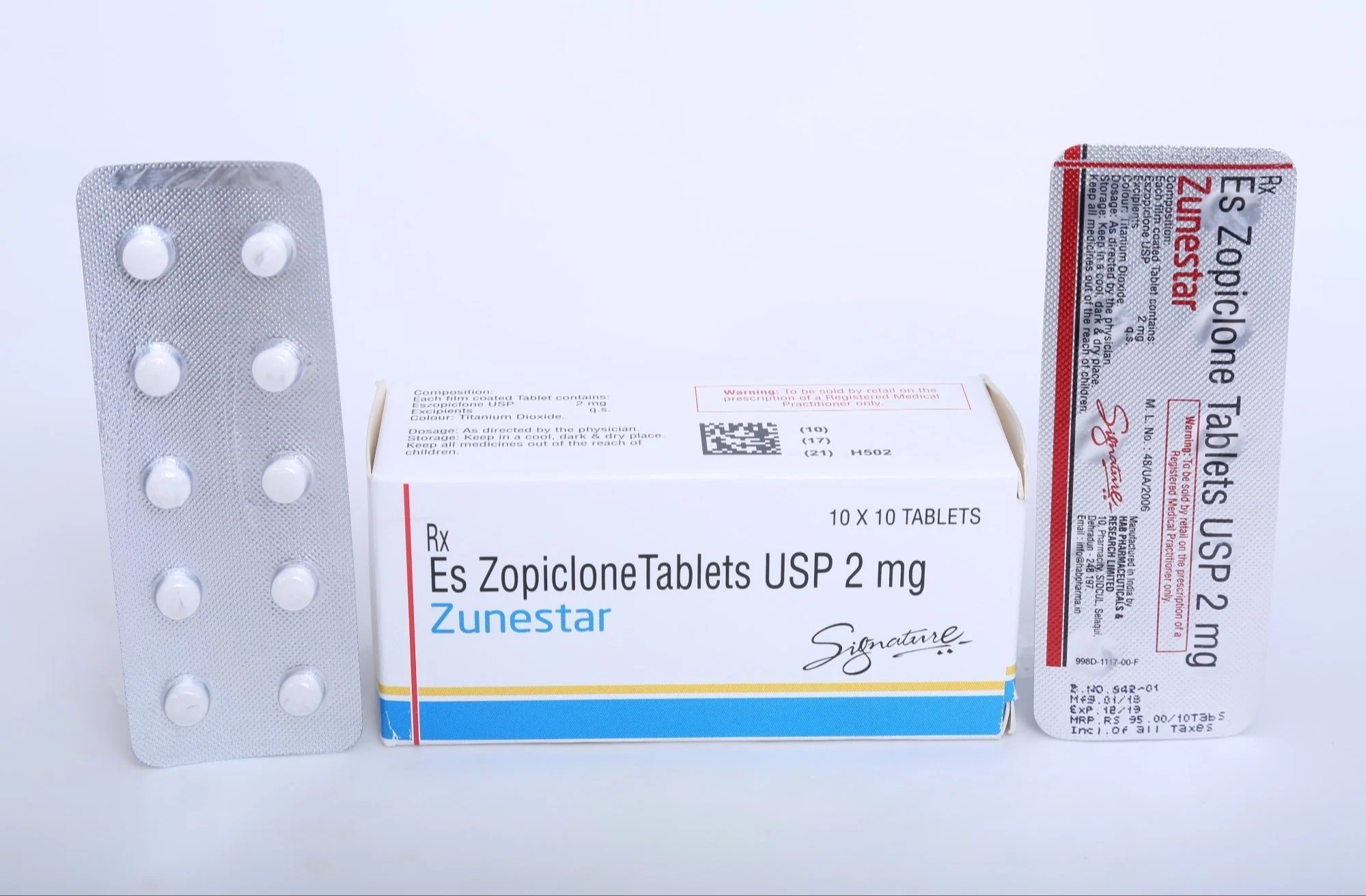 Zunestar 2 mg - Eszopiclone Tablet